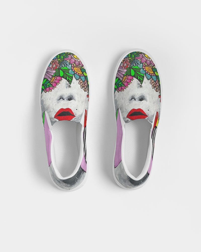 'The-Blind-Woman'- Women's Slip-On Canvas Shoe