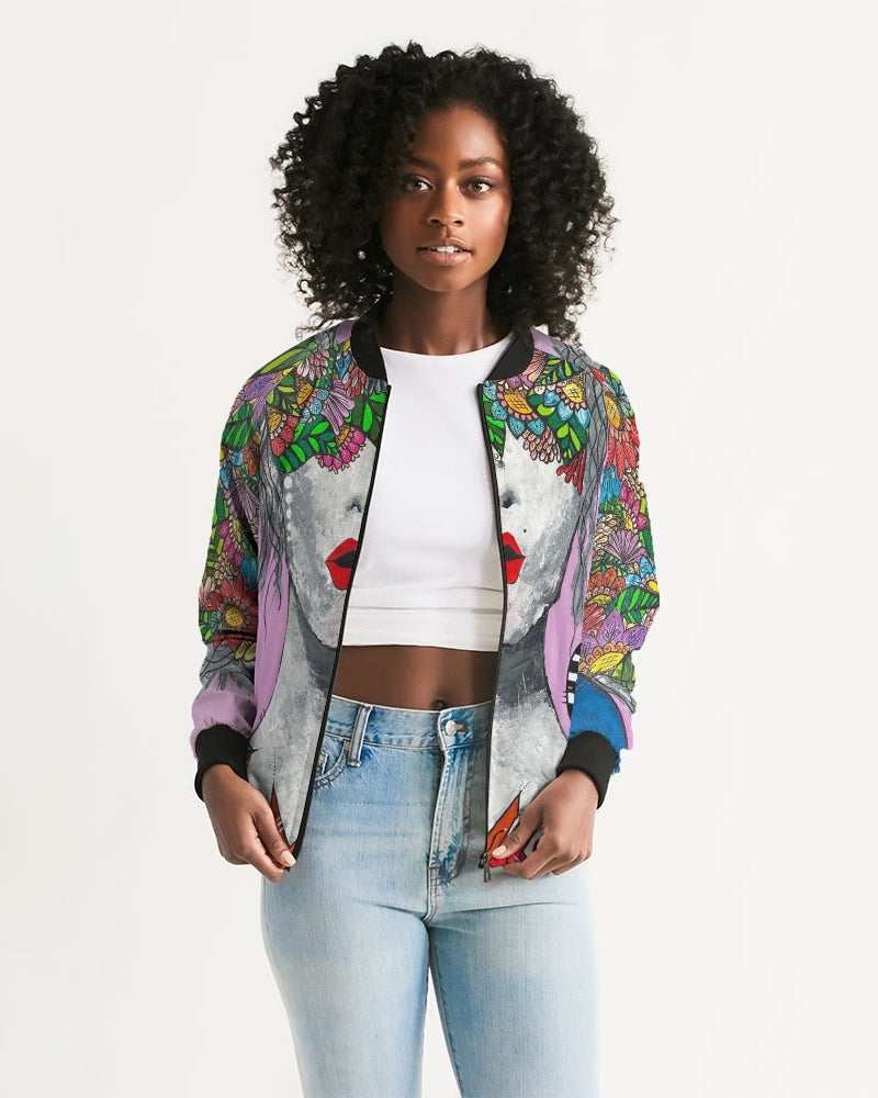 'The-Blind-Woman'- Women's Bomber Jacket