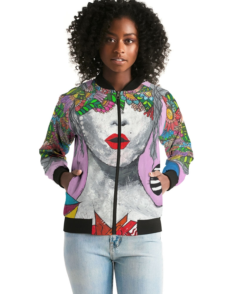 'The-Blind-Woman'- Women's Bomber Jacket