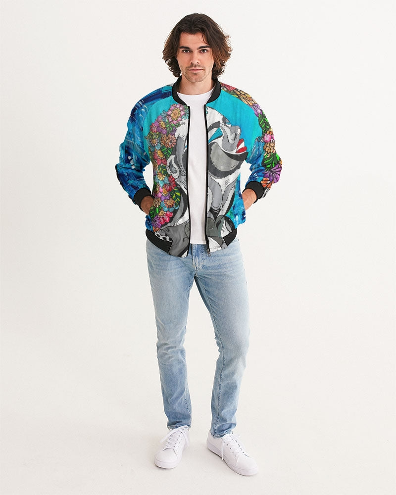 the dreaming woman Men's Bomber Jacket