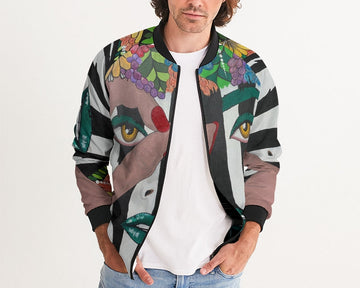 Intuitive Woman Men's Bomber Jacket - white base color / XS