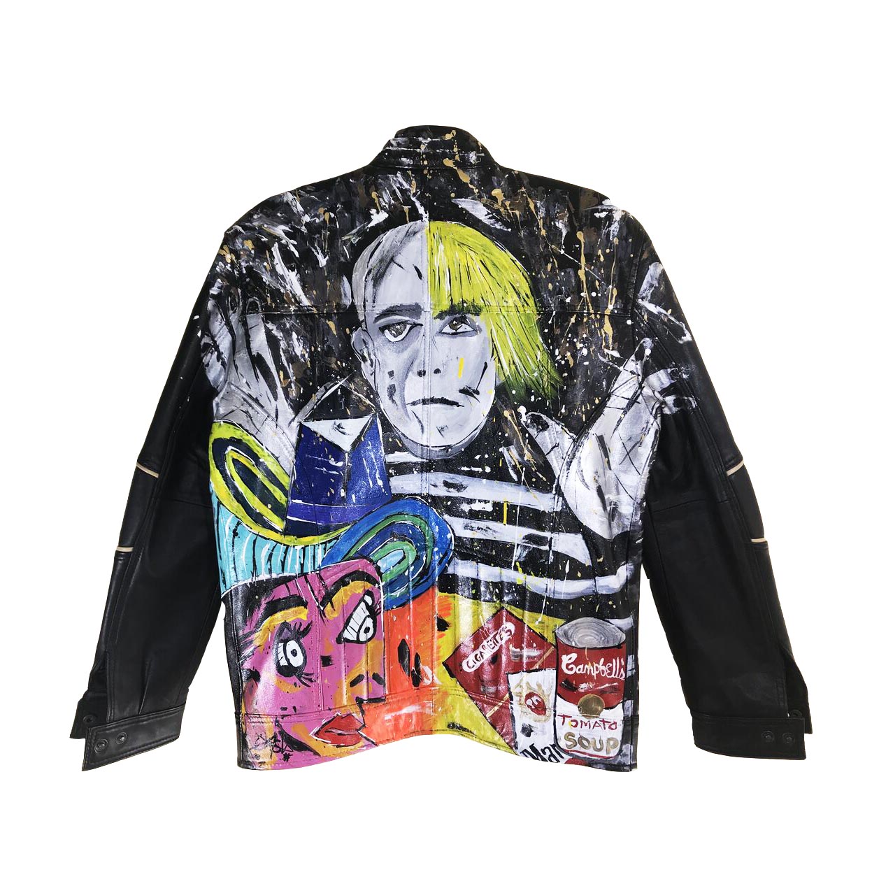 Hand painted Leather Jacket - “Pandy Picawar”