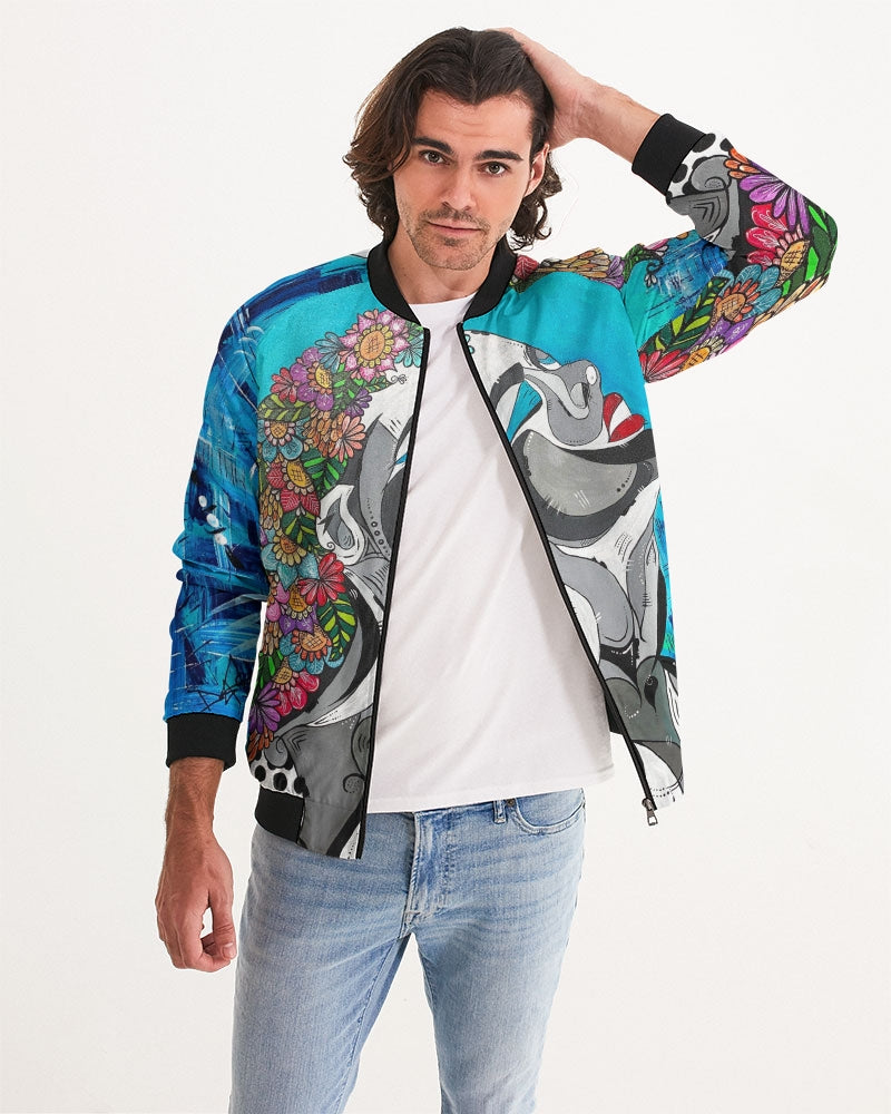 the dreaming woman Men's Bomber Jacket